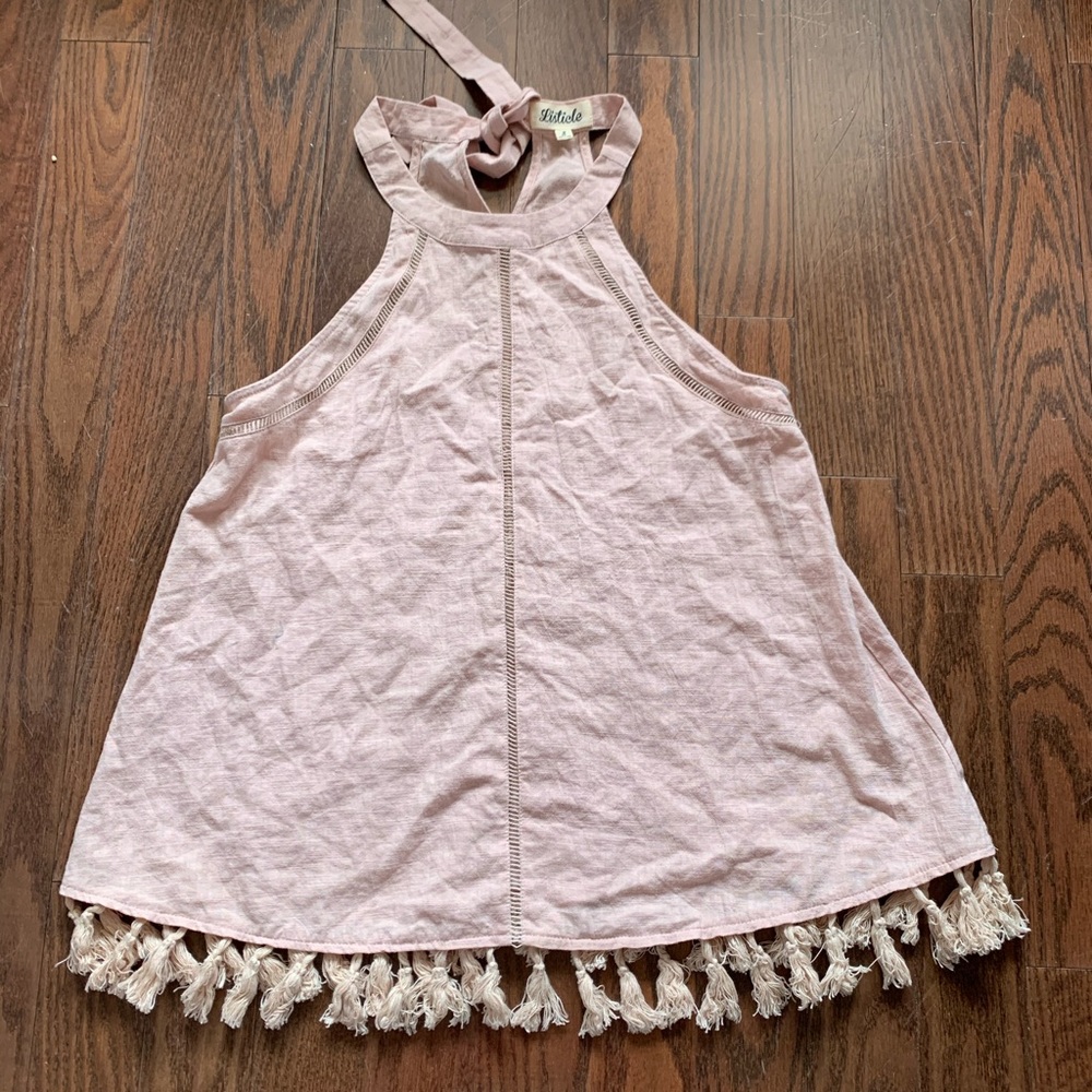 Linen sleeveless top